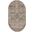 Concerto 3' x 5' Oval Farmhouse Indoor Rug In Beige Grey