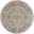 Concerto 4' x 4' Round Farmhouse Indoor Rug In Beige Grey
