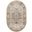 Concerto 5' x 8' Oval Indoor Rug In Ivory Grey