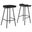 Concord Backless Wood Counter Stool Set of 2 In Black