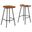 Concord Backless Wood Counter Stool Set of 2 In Walnut