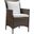 Conduit Brown White Outdoor Patio Wicker Rattan Dining Arm Chair