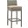 Conduit Light Gray Beige Outdoor Patio Wicker Rattan Bar Stool