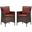 Conduit Outdoor Patio Wicker Rattan Dining Armchair Set of 2 EEI-4030-BRN-CUR