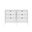 Coney Dresser Set of 2 In White