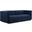 Conjure Channel Tufted Performance Velvet Loveseat In Black Midnight Blue