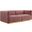 Conjure Channel Tufted Performance Velvet Loveseat In Gold Dusty Rose