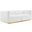 Conjure Channel Tufted Performance Velvet Loveseat In Gold White