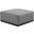 Conjure Channel Tufted Upholstered Fabric Ottoman In Black Light Gray