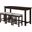 Connected Espresso 4 Piece Pack Counter Height Set