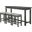 Connected Gray 4 Piece Pack Counter Height Set