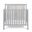 Connelly Mini 3 In 1 Crib With Mattress Pad In Gray and Rockport Gray