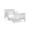 Connelly Reversible Panel Toddler Bed In Gray and Rockport Gray