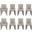 Connie 8-Piece Dining Chair and Arm Chair In Light Grey
