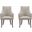Connie Dining Armchair Set of 2 In Light Grey