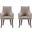 Connie Dining Armchair Set of 2 In Taupe
