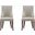 Connie Dining Chair Set of 2 In Light Grey