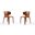 Conrad Leather Dining Chair in Saddle (Set of 2)