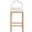 Conrad Linen Textured Fabric Counter Stool In Natural and Cream
