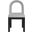 Conrad Linen Textured Fabric Dining Chair In Black and Grey