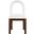 Conrad Linen Textured Fabric Dining Chair In Brown and Cream