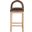 Conrad Velvet Counter Stool In Brown and Natural
