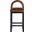 Conrad Velvet Counter Stool In Cognac and Black
