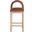 Conrad Velvet Counter Stool In Cognac and Natural