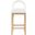 Conrad Velvet Counter Stool In Natural and Cream