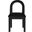 Conrad Velvet Dining Chair In Black
