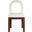 Conrad Velvet Dining Chair In Brown and Cream