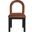 Conrad Velvet Dining Chair In Cognac and Black