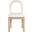 Conrad Velvet Dining Chair In Natural and Cream