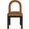 Conrad Velvet Dining Chair In Saddle and Black