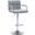 Contemporary Adjustable Swivel Arm Bar Stool In Grey