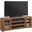 Contemporary Alder 72 Inch Console With Doors In Medium Brown