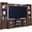 Contemporary Alder Entertainment Wall In Medium Brown