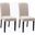 Contemporary Dining Chairs Set of 2 In Beige