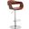Contemporary Swivel Adjustable Barstool In Dark Grey