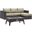 Convene Espresso Beige 3 Piece Set Outdoor Patio with Fire Pit EEI-3724-EXP-BEI-SET
