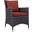 Convene Espresso Dining Outdoor Patio Arm Chair