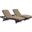 Convene Espresso Mocha Chaise Outdoor Patio Set of 2