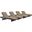 Convene Espresso Mocha Chaise Outdoor Patio Set of 4