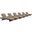 Convene Espresso Mocha Chaise Outdoor Patio Set of 6