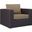 Convene Espresso Mocha Outdoor Patio Arm Chair