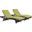 Convene Espresso Peridot Chaise Outdoor Patio Set of 2