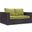 Convene Espresso Peridot Outdoor Patio Loveseat EEI-1907-EXP-PER