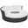 Convene Circular Outdoor Patio Daybed Set In Espresso White