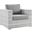 Convene Outdoor Patio Arm Chair In Light Gray/Gray