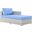 Convene Outdoor Patio Right Chaise In Light Blue